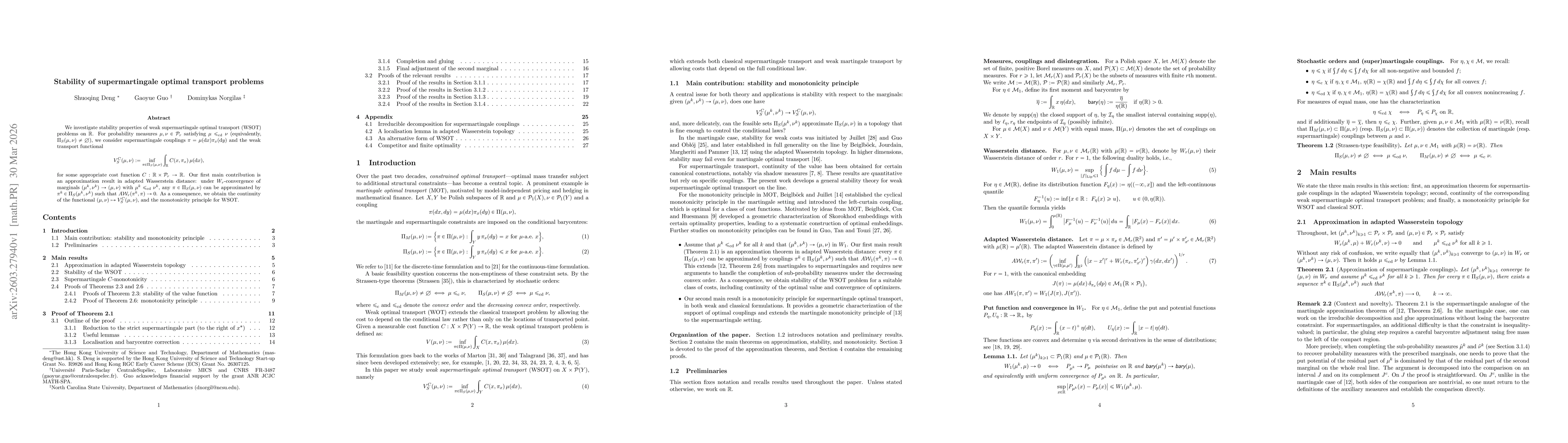 Thumbnail for Stability of supermartingale optimal transport problems