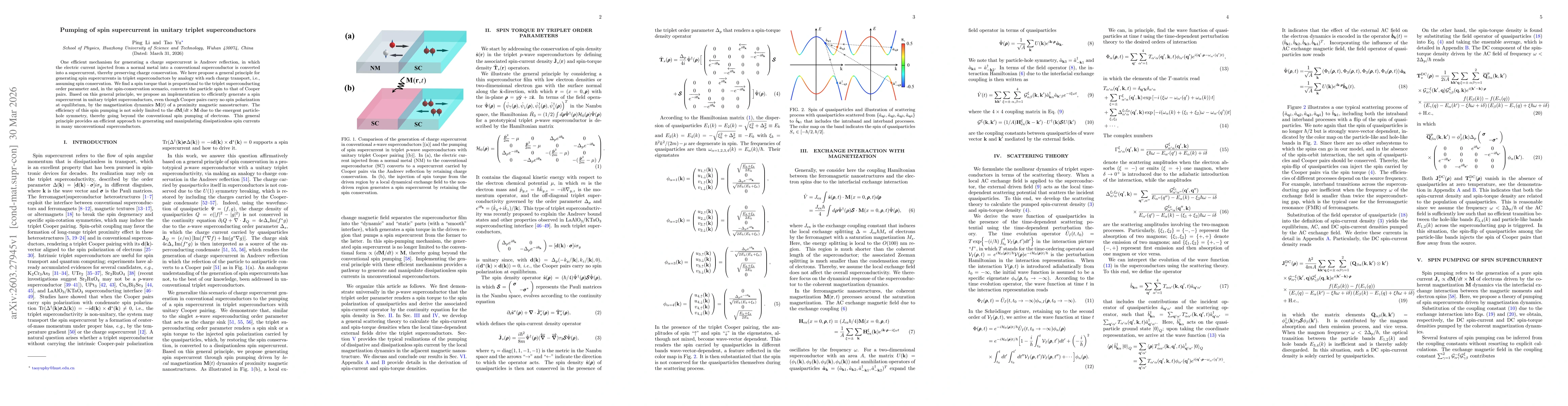 Thumbnail for Pumping of spin supercurrent in unitary triplet superconductors