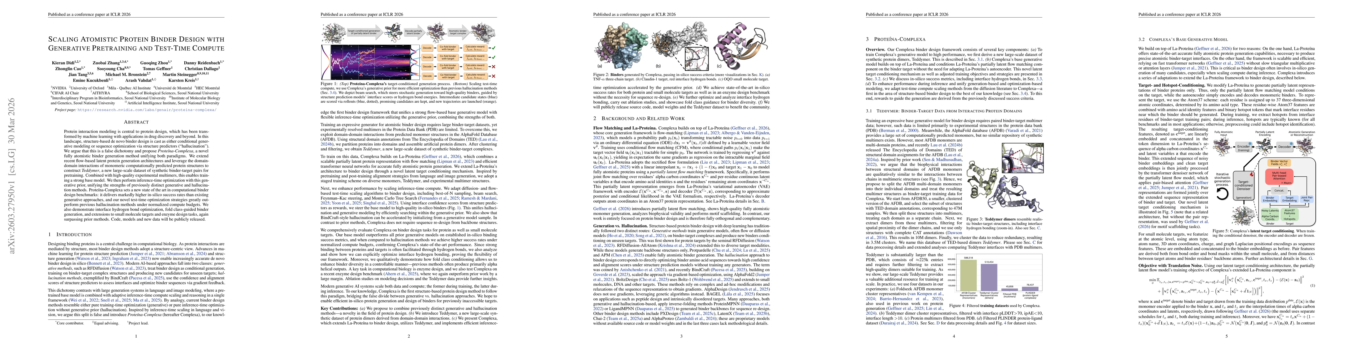 Thumbnail for Scaling Atomistic Protein Binder Design with Generative Pretraining and Test-Time Compute