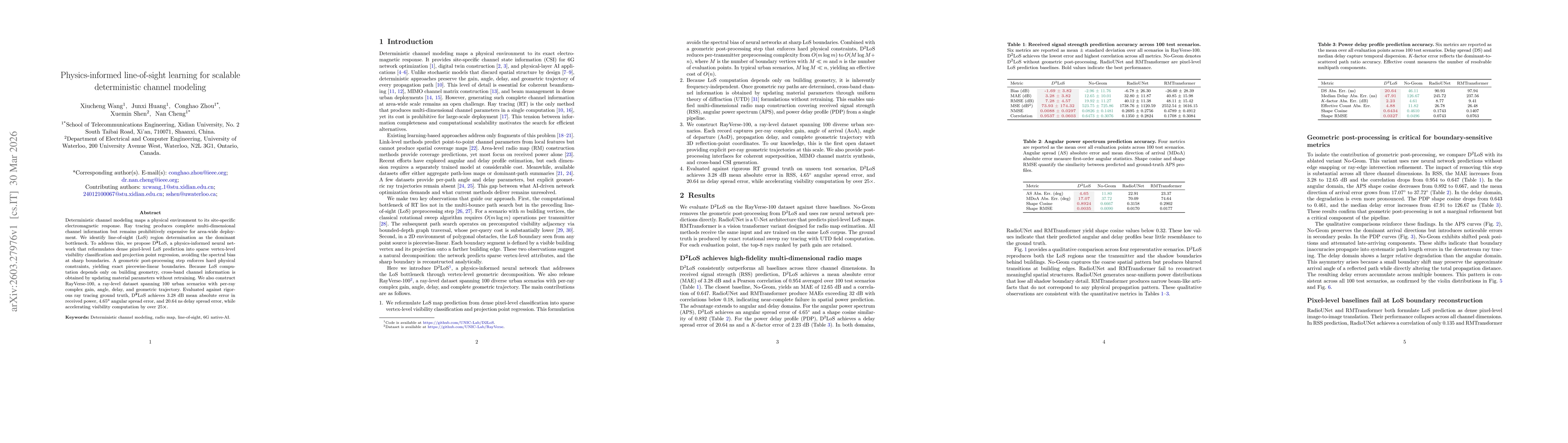 Thumbnail for Physics-informed line-of-sight learning for scalable deterministic channel modeling