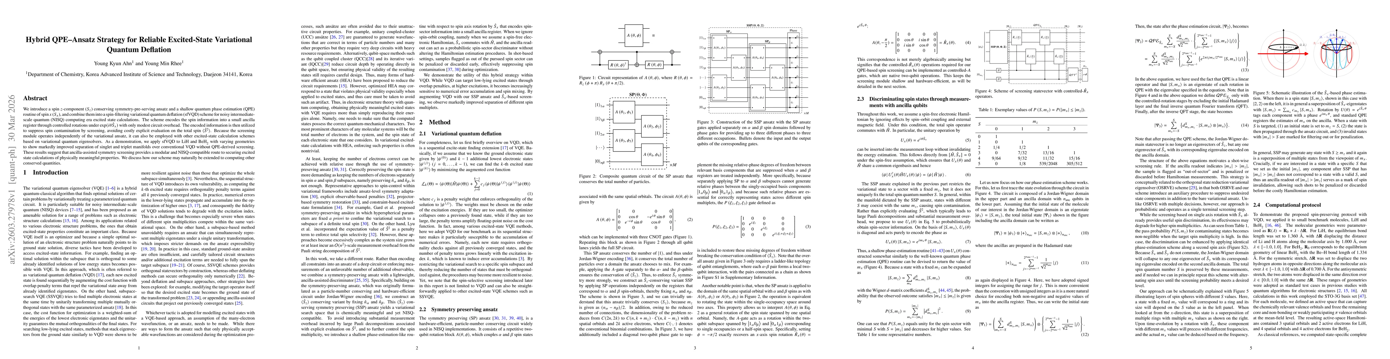 Thumbnail for Hybrid QPE-Ansatz Strategy for Reliable Excited-State Variational Quantum Deflation