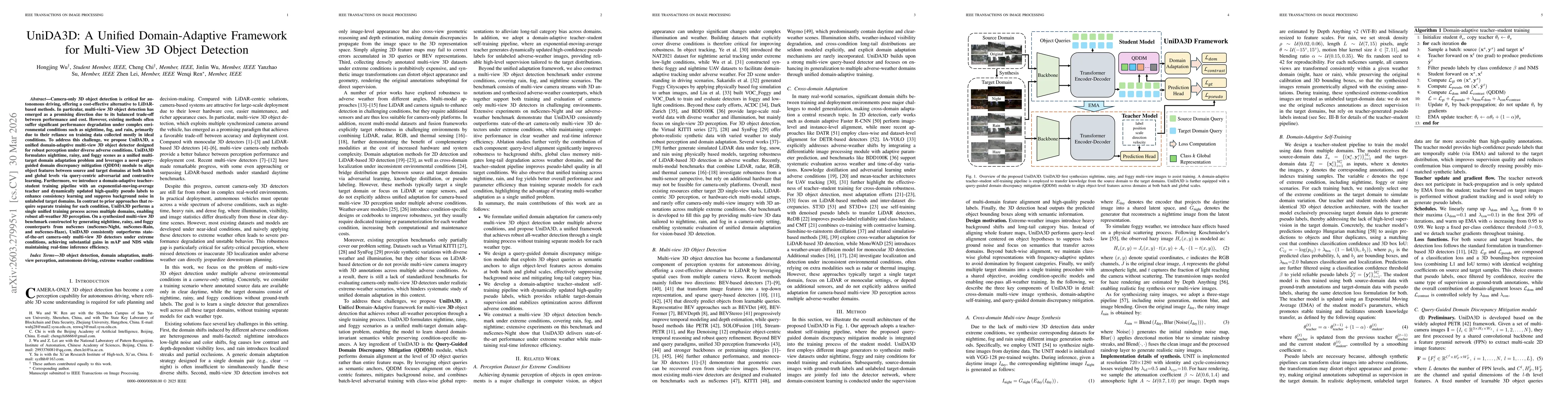 Thumbnail for UniDA3D: A Unified Domain-Adaptive Framework for Multi-View 3D Object Detection