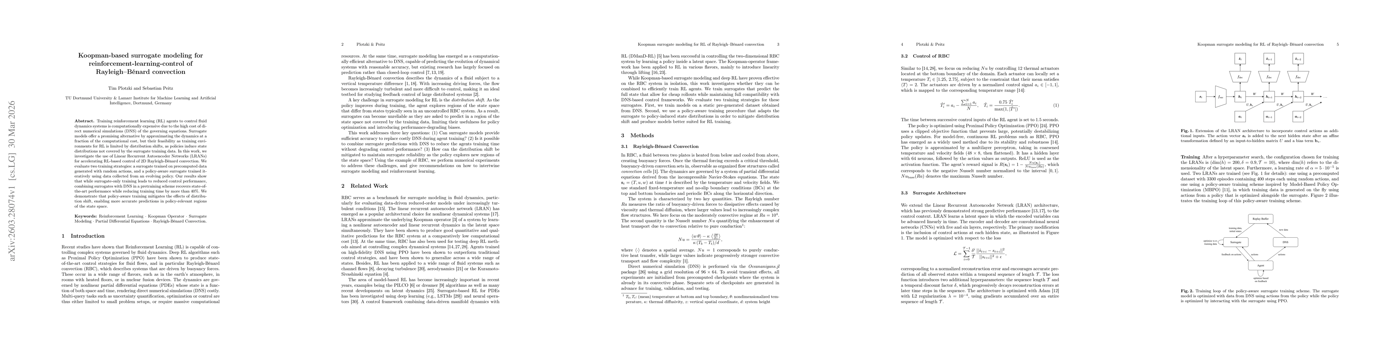 Thumbnail for Koopman-based surrogate modeling for reinforcement-learning-control of Rayleigh-Benard convection