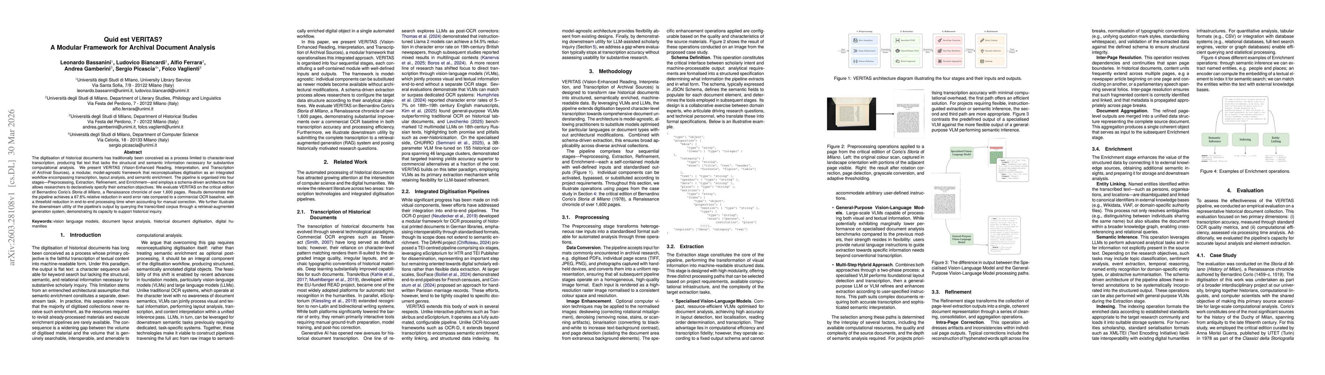 Thumbnail for Quid est VERITAS? A Modular Framework for Archival Document Analysis