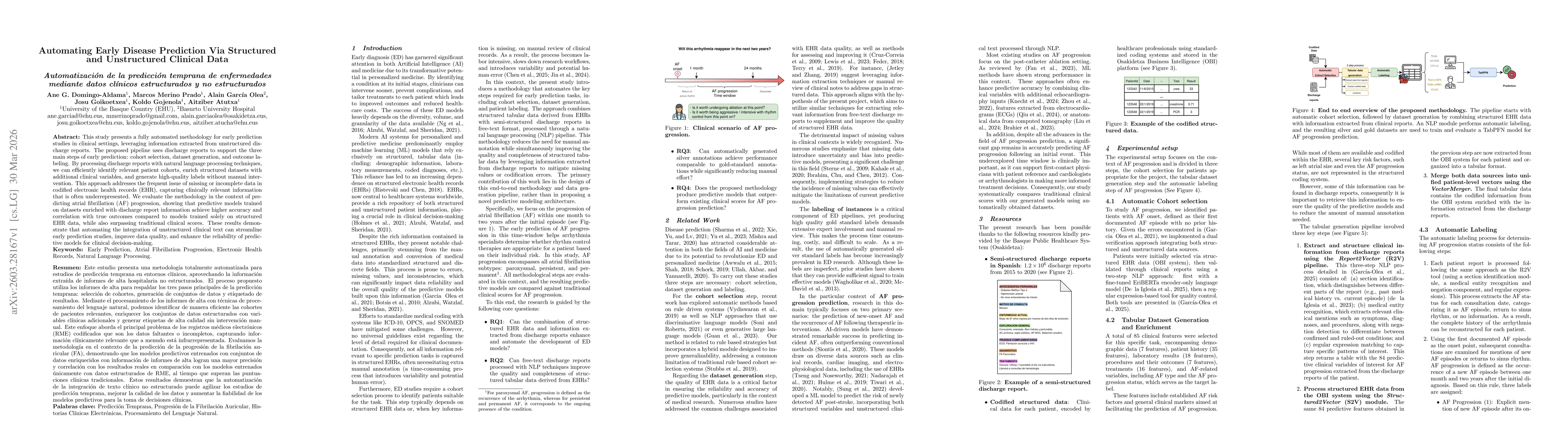 Thumbnail for Automating Early Disease Prediction Via Structured and Unstructured Clinical Data