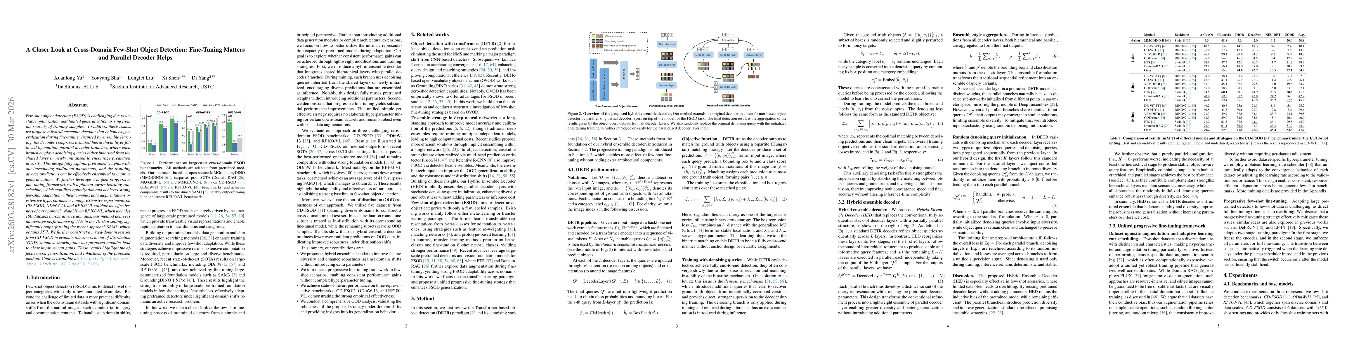 Thumbnail for A Closer Look at Cross-Domain Few-Shot Object Detection: Fine-Tuning Matters and Parallel Decoder Helps