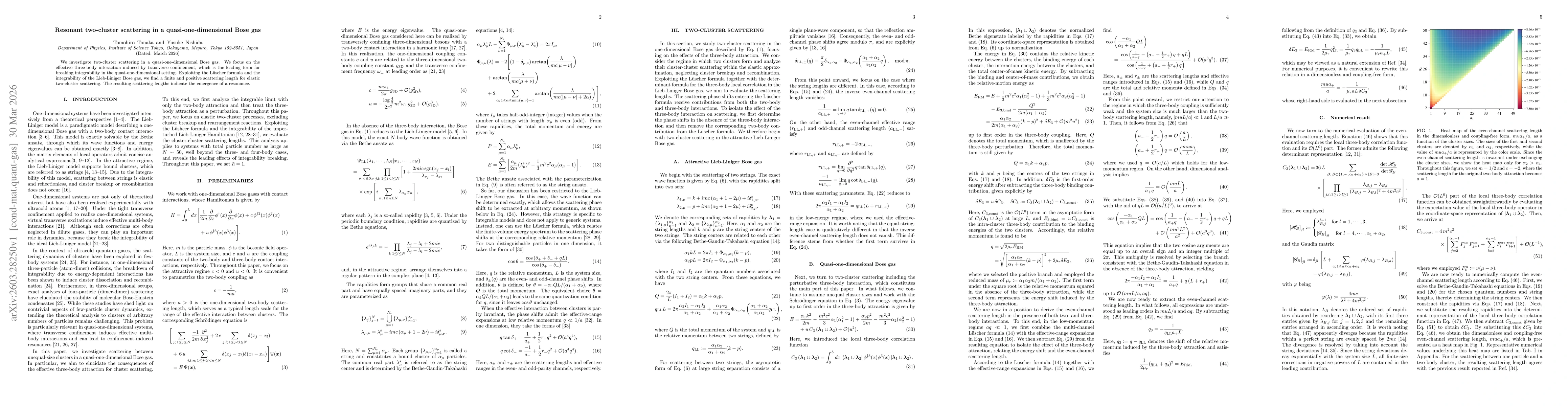 Thumbnail for Resonant two-cluster scattering in a quasi-one-dimensional Bose gas
