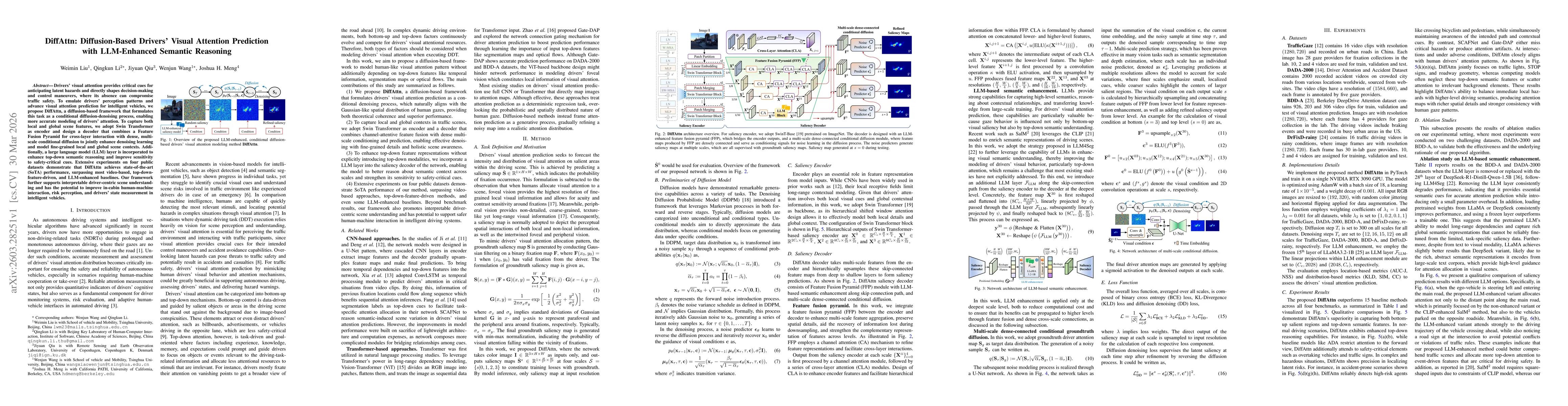 Thumbnail for DiffAttn: Diffusion-Based Drivers' Visual Attention Prediction with LLM-Enhanced Semantic Reasoning