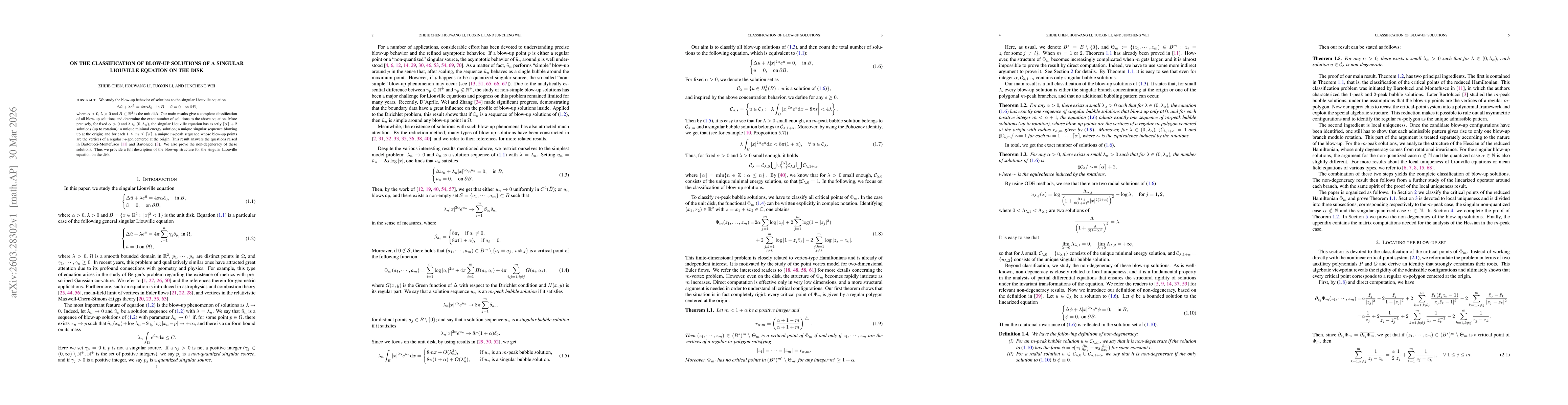Thumbnail for On the Classification of blow-up solutions of a singular Liouville equation on the disk