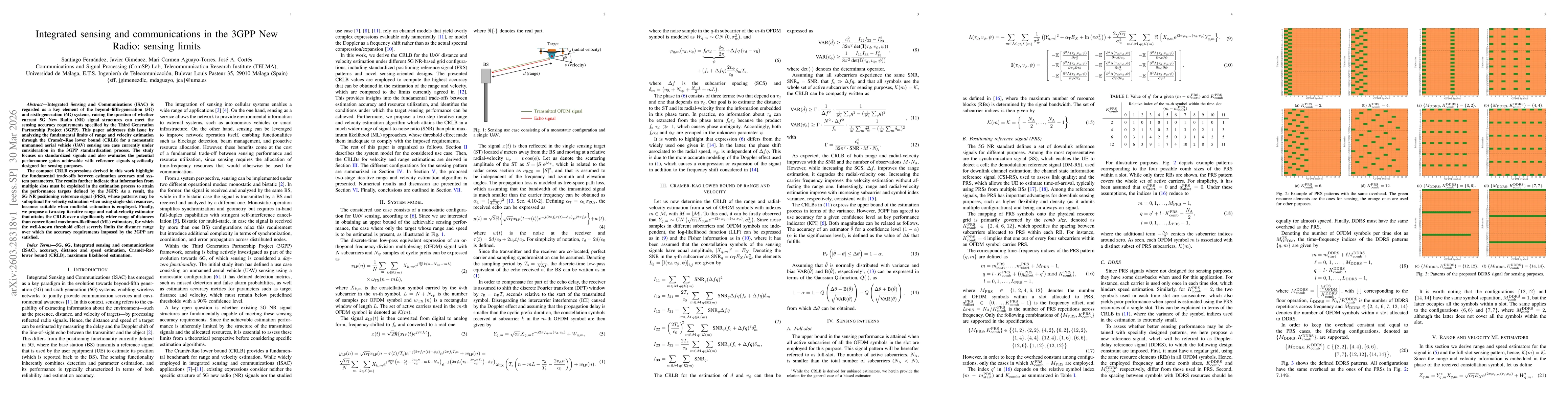 Thumbnail for Integrated sensing and communications in the 3GPP New Radio: sensing limits