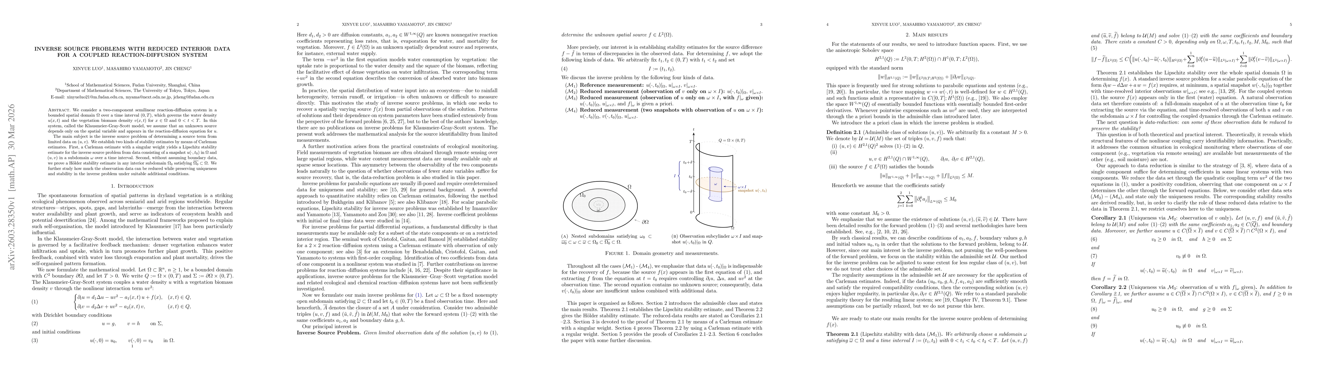 Thumbnail for Inverse source problems with reduced interior data for a coupled reaction-diffusion system