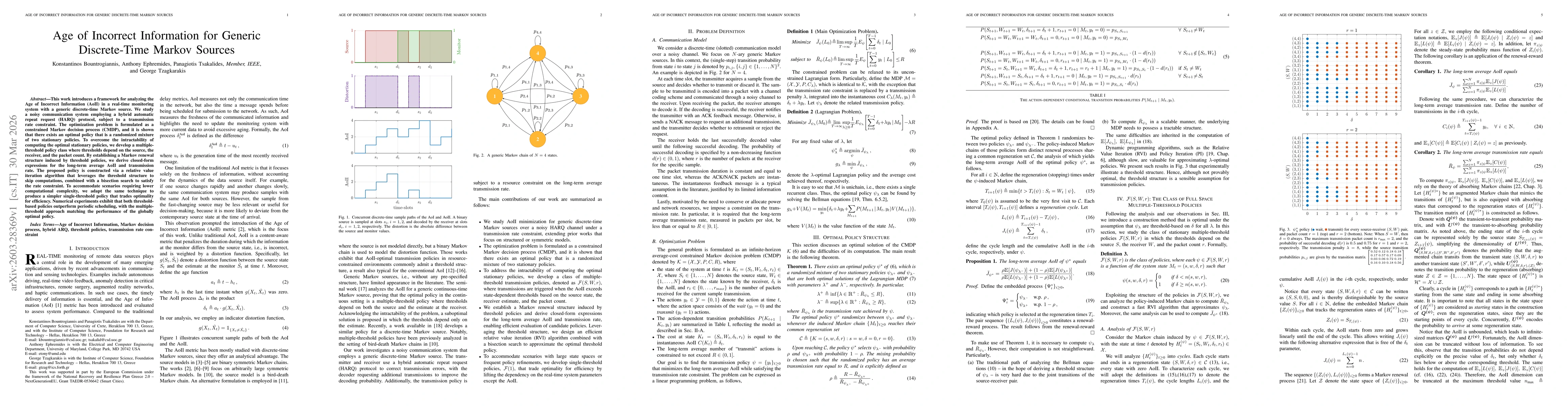 Thumbnail for Age of Incorrect Information for Generic Discrete-Time Markov Sources