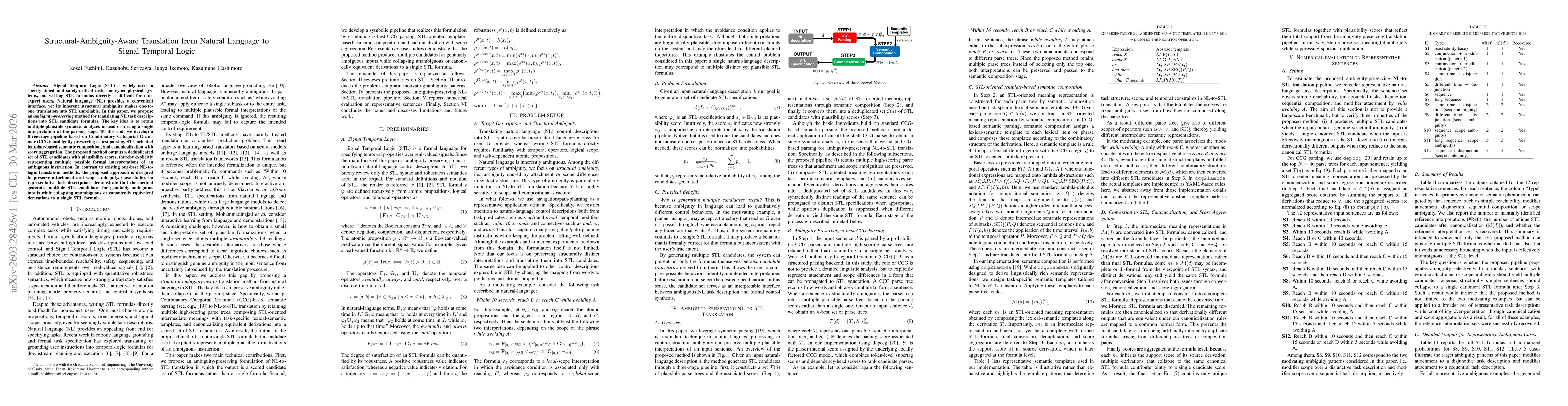 Thumbnail for Structural-Ambiguity-Aware Translation from Natural Language to Signal Temporal Logic