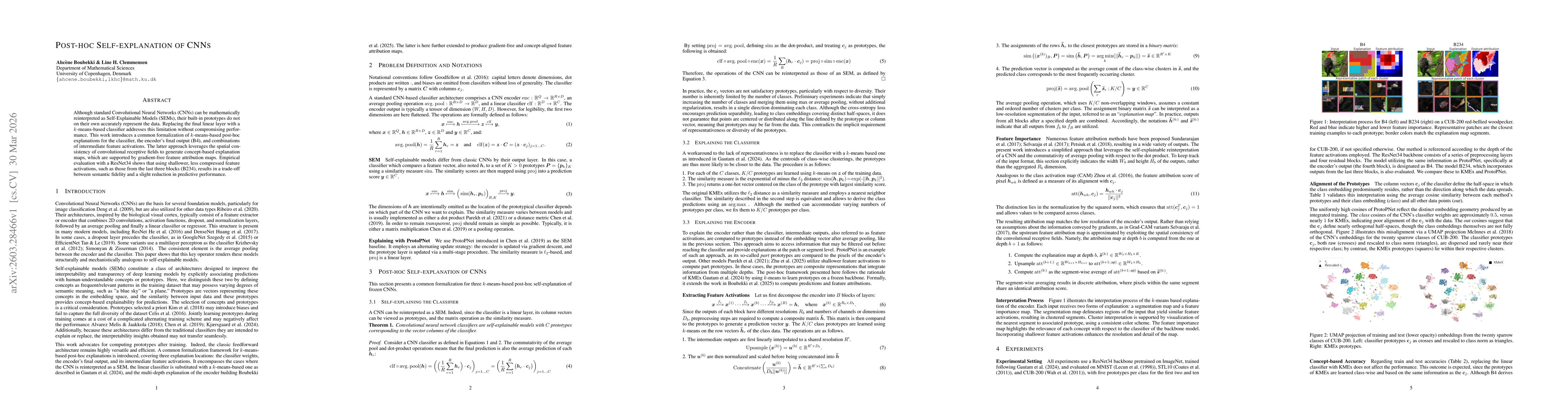 Thumbnail for Post-hoc Self-explanation of CNNs