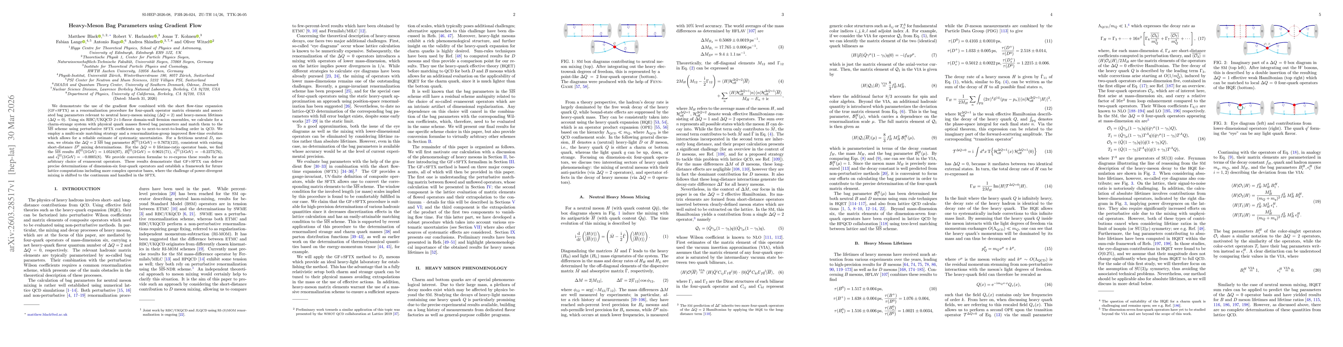 Thumbnail for Heavy-Meson Bag Parameters using Gradient Flow
