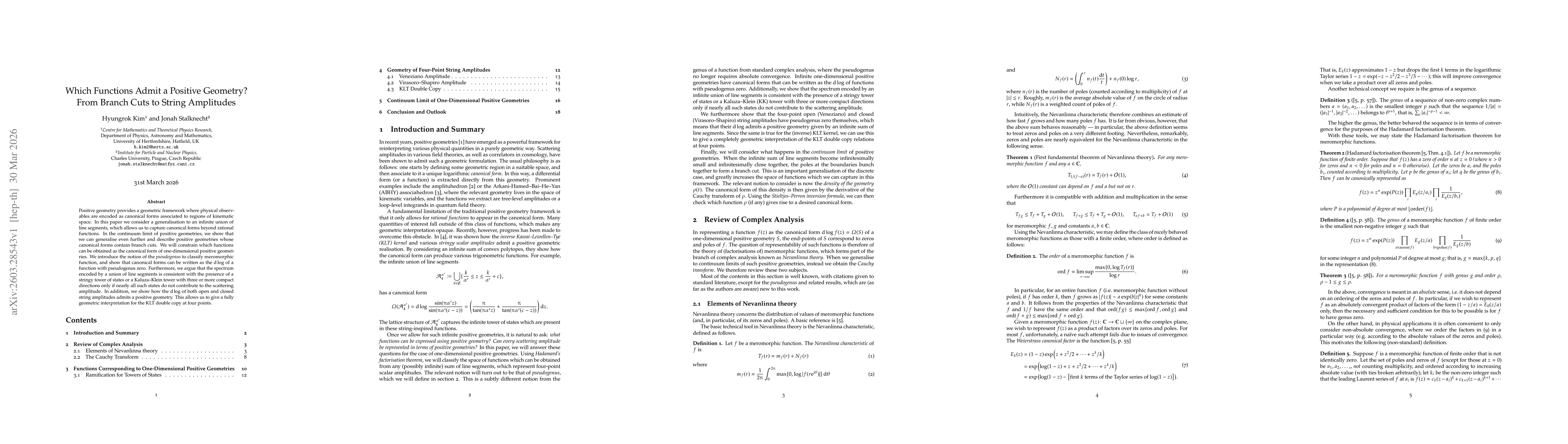 Thumbnail for Which Functions Admit a Positive Geometry? From Branch Cuts to String Amplitudes