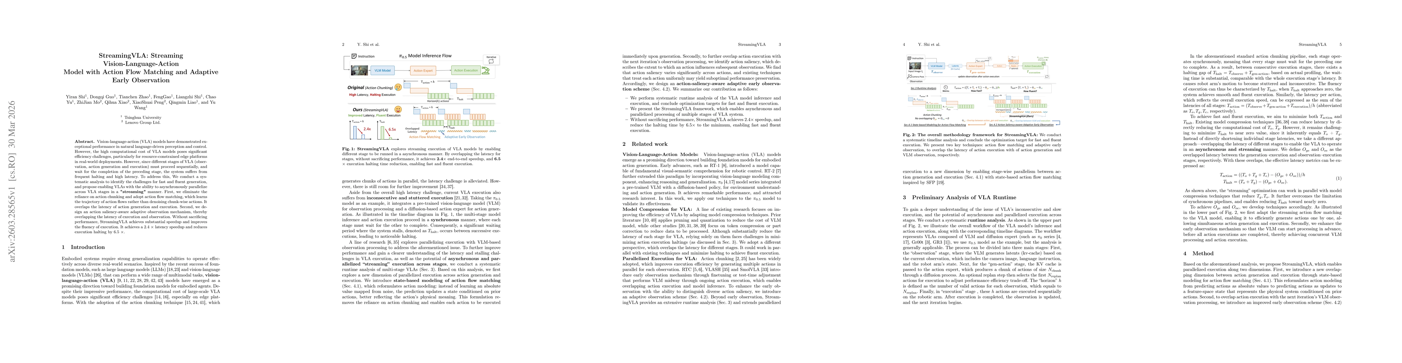 Thumbnail for StreamingVLA: Streaming Vision-Language-Action Model with Action Flow Matching and Adaptive Early Observation
