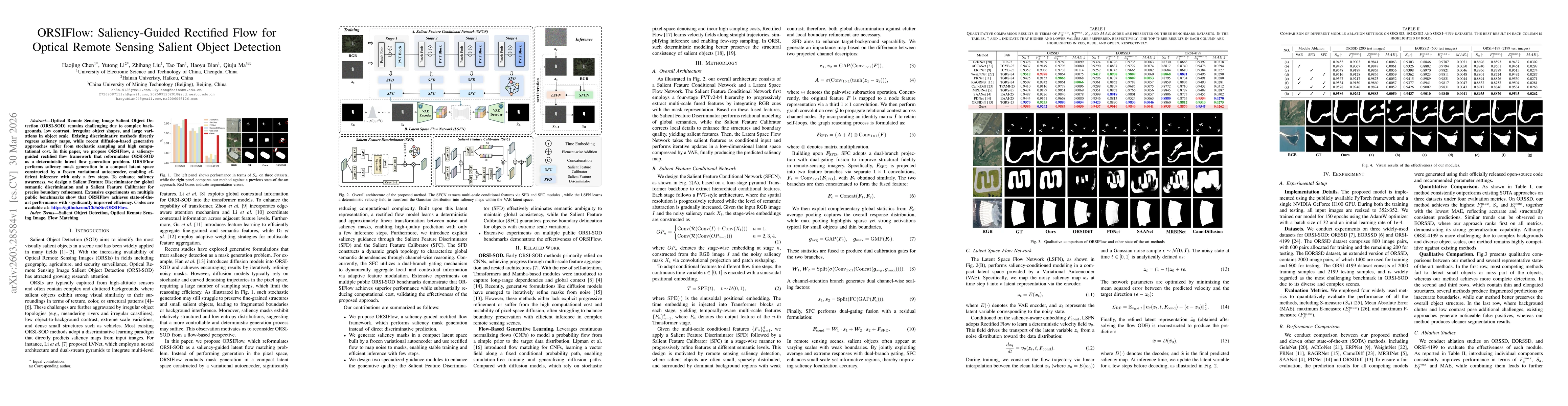 Thumbnail for ORSIFlow: Saliency-Guided Rectified Flow for Optical Remote Sensing Salient Object Detection