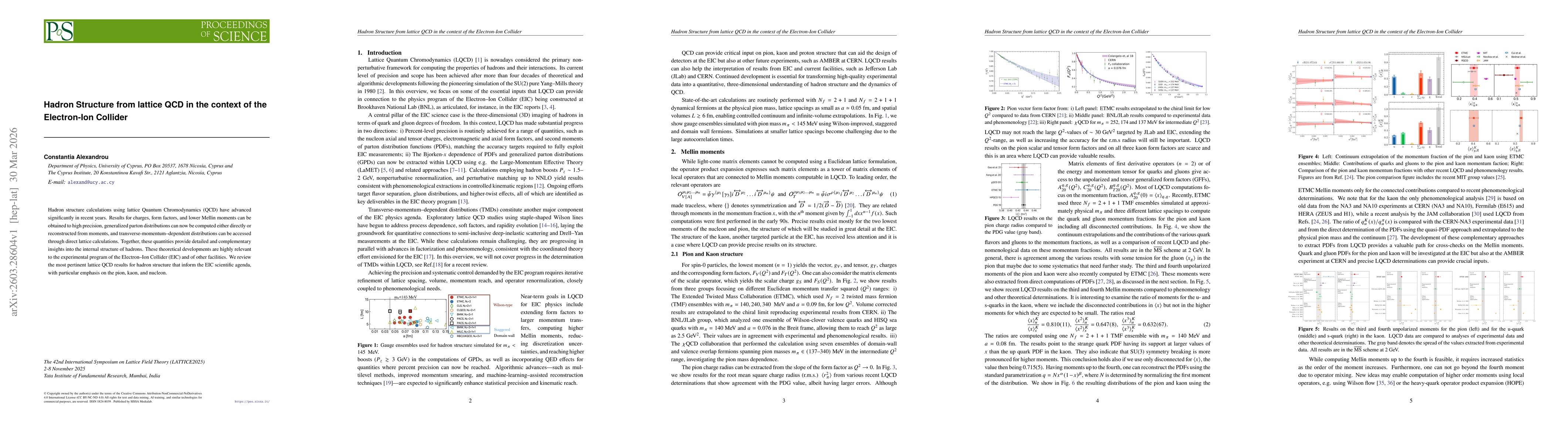 Thumbnail for Hadron Structure from lattice QCD in the context of the Electron-Ion Collider