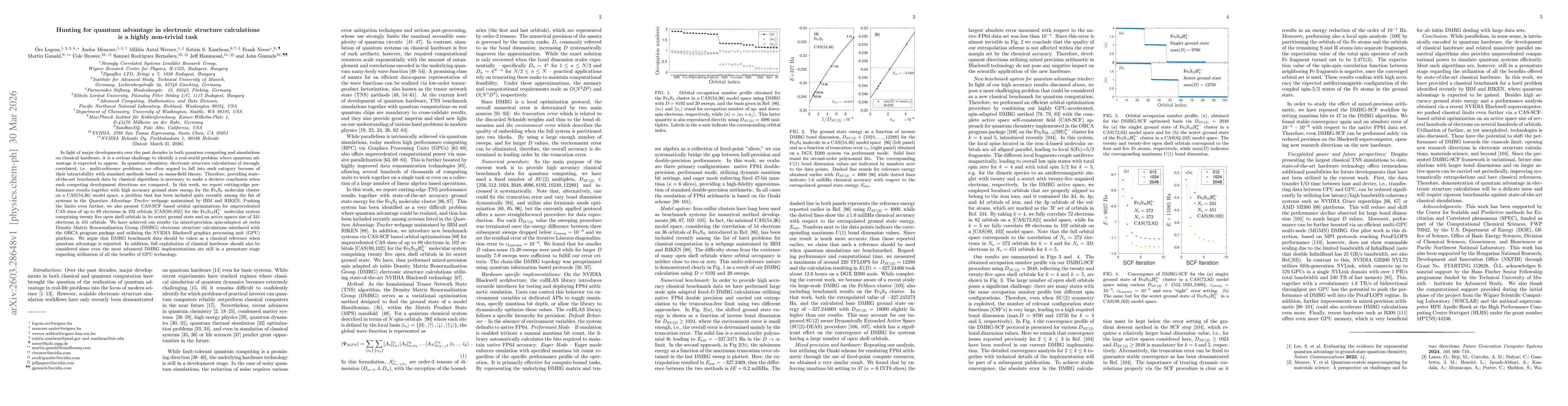 Thumbnail for Hunting for quantum advantage in electronic structure calculations is a highly non-trivial task