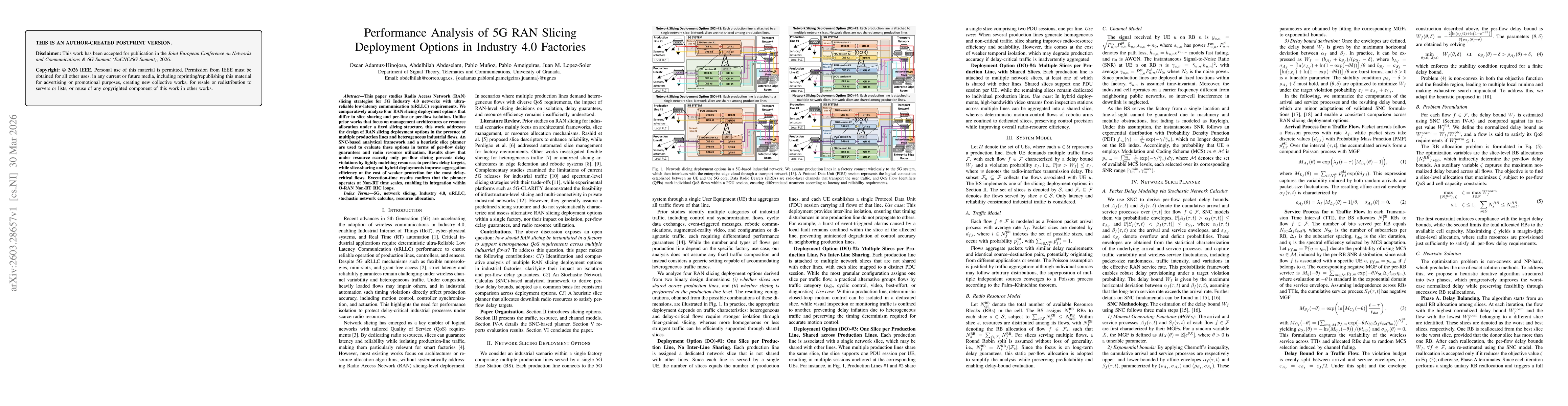 Thumbnail for Performance Analysis of 5G RAN Slicing Deployment Options in Industry 4.0 Factories
