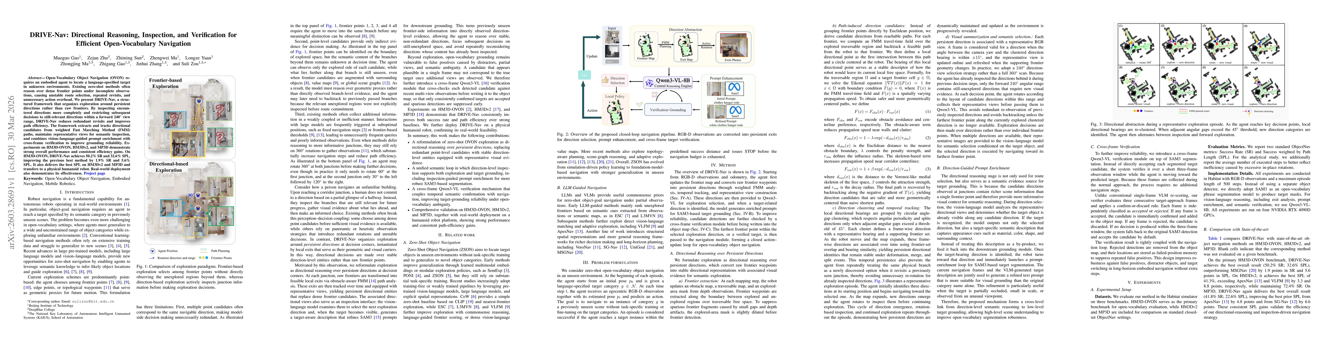 Thumbnail for DRIVE-Nav: Directional Reasoning, Inspection, and Verification for Efficient Open-Vocabulary Navigation