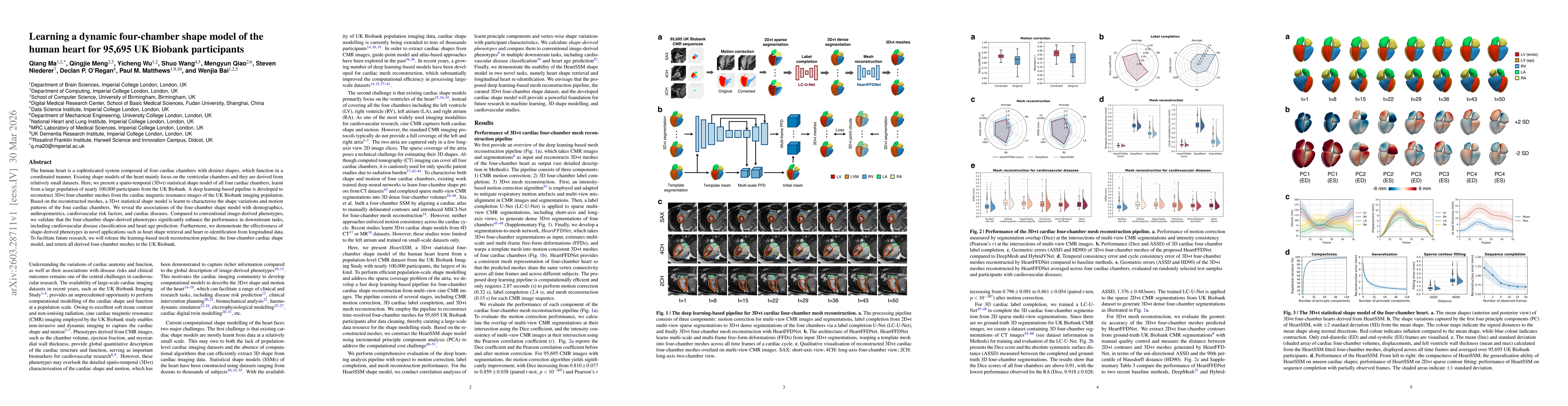 Thumbnail for Learning a dynamic four-chamber shape model of the human heart for 95,695 UK Biobank participants