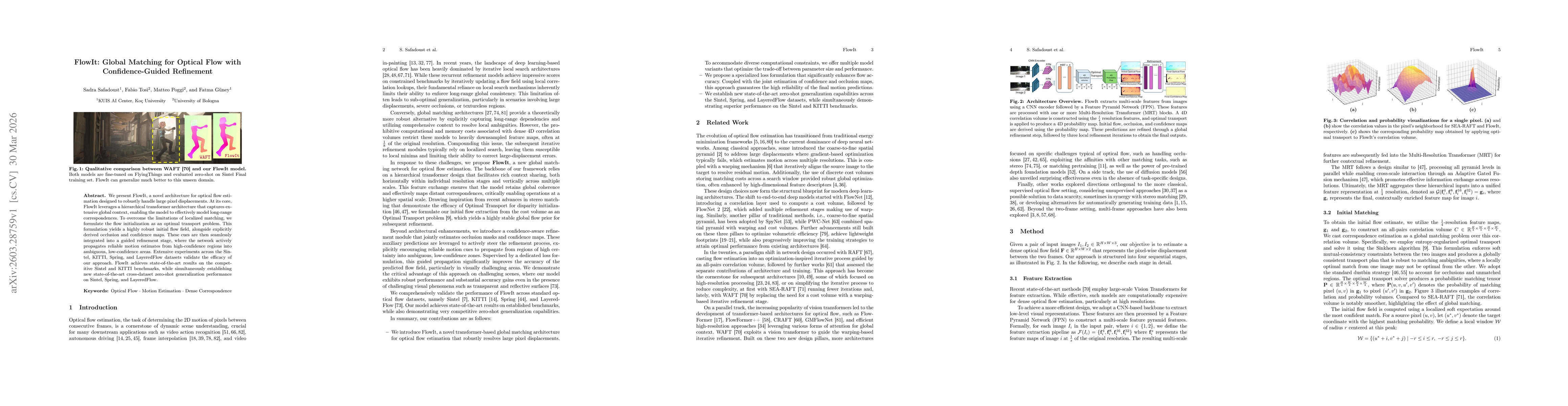 Thumbnail for FlowIt: Global Matching for Optical Flow with Confidence-Guided Refinement