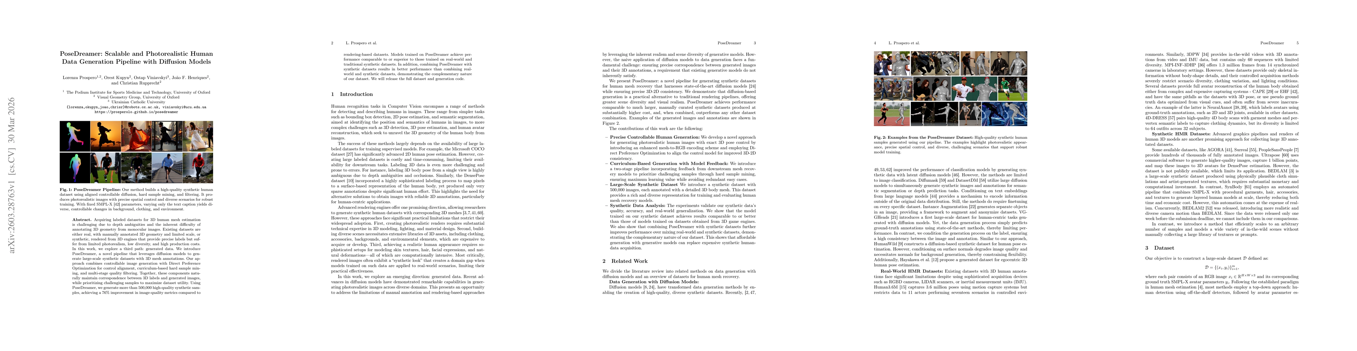 Thumbnail for PoseDreamer: Scalable and Photorealistic Human Data Generation Pipeline with Diffusion Models