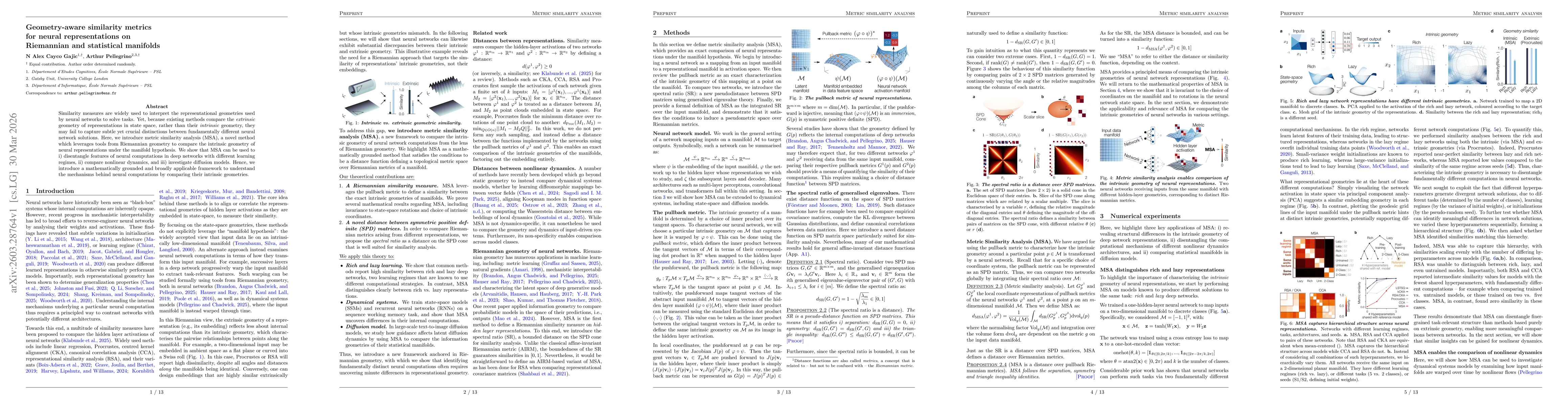 Thumbnail for Geometry-aware similarity metrics for neural representations on Riemannian and statistical manifolds
