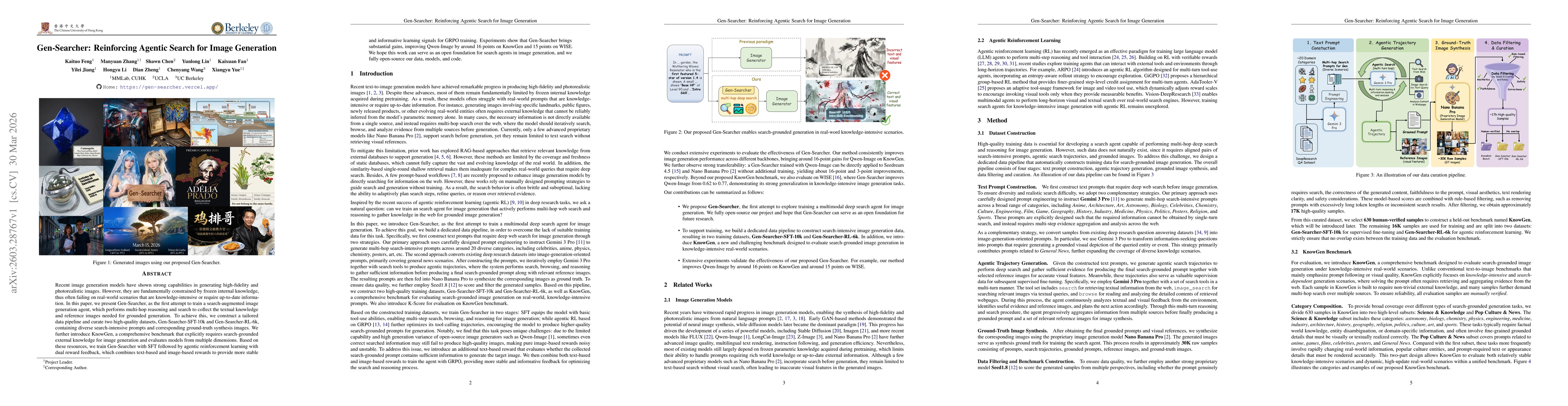 Thumbnail for Gen-Searcher: Reinforcing Agentic Search for Image Generation