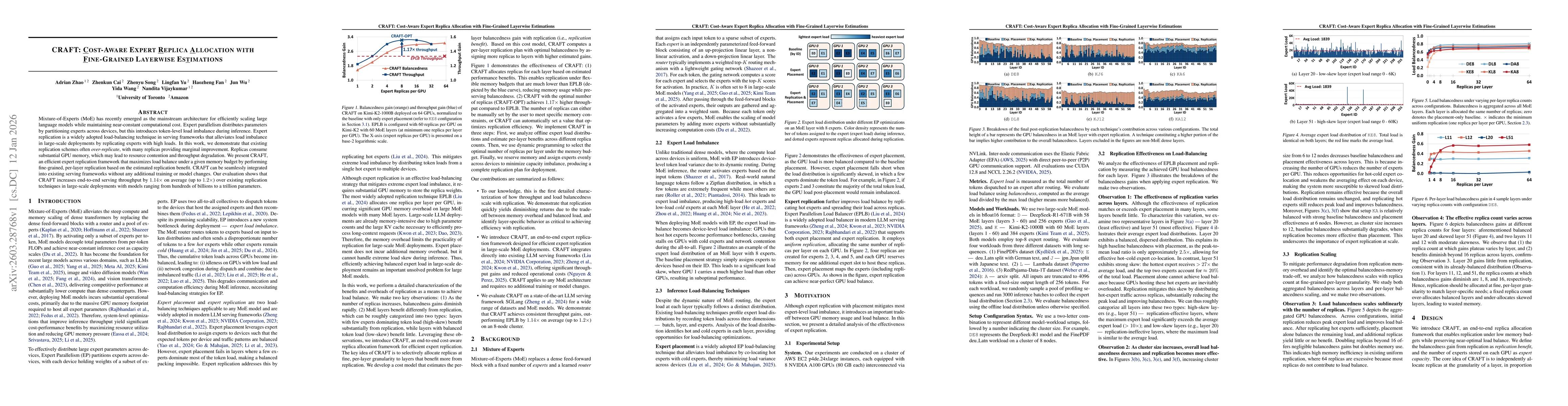 Thumbnail for CRAFT: Cost-aware Expert Replica Allocation with Fine-Grained Layerwise Estimations
