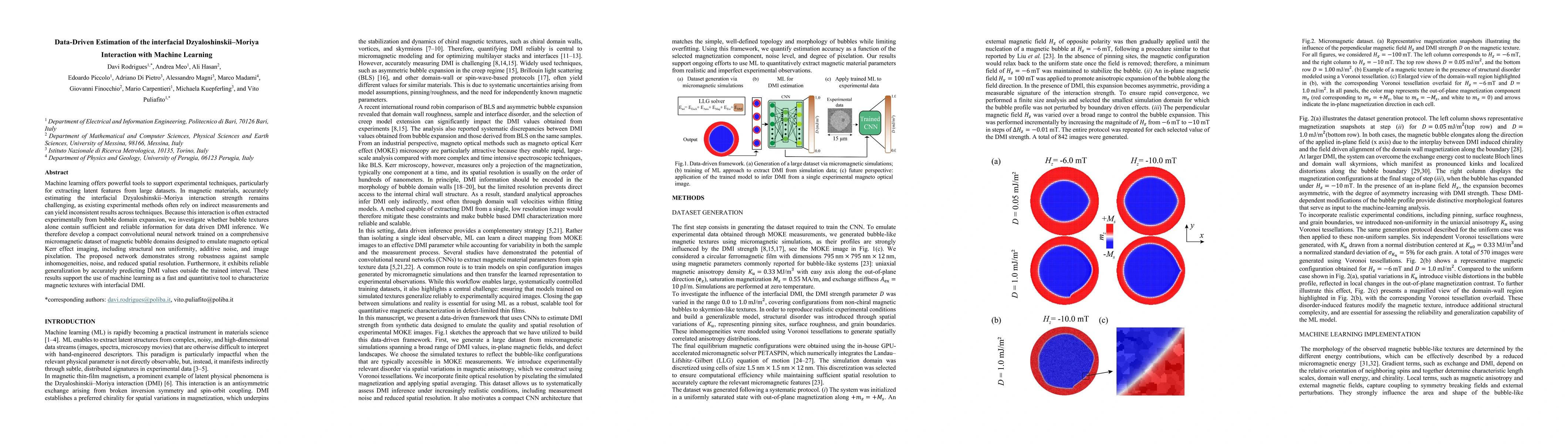 Thumbnail for Data-Driven Estimation of the interfacial Dzyaloshinskii-Moriya Interaction with Machine Learning
