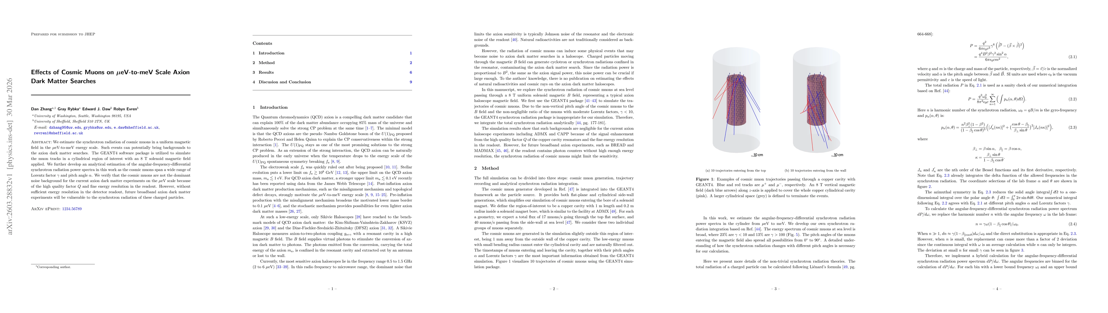 Thumbnail for Effects of Cosmic Muons on $μ$eV-to-meV Scale Axion Dark Matter Searches