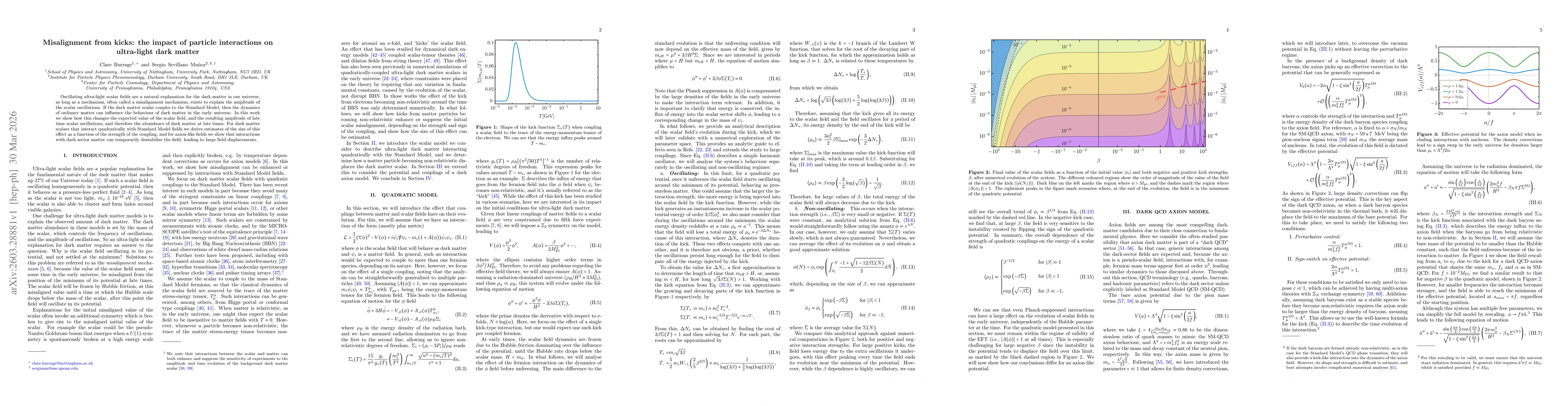 Thumbnail for Misalignment from kicks: the impact of particle interactions on ultra-light dark matter