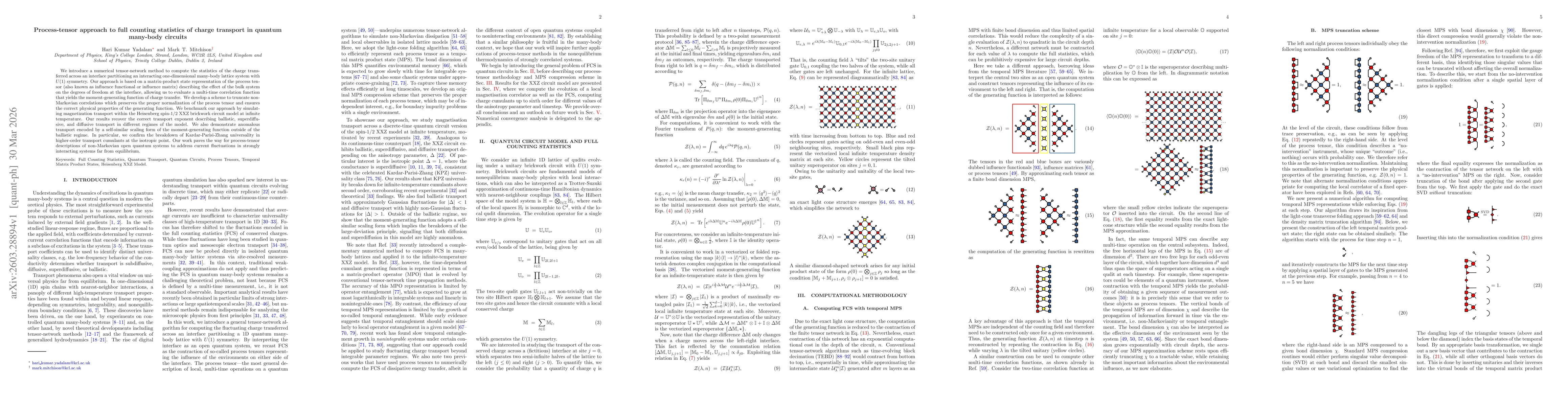 Thumbnail for Process-tensor approach to full counting statistics of charge transport in quantum many-body circuits