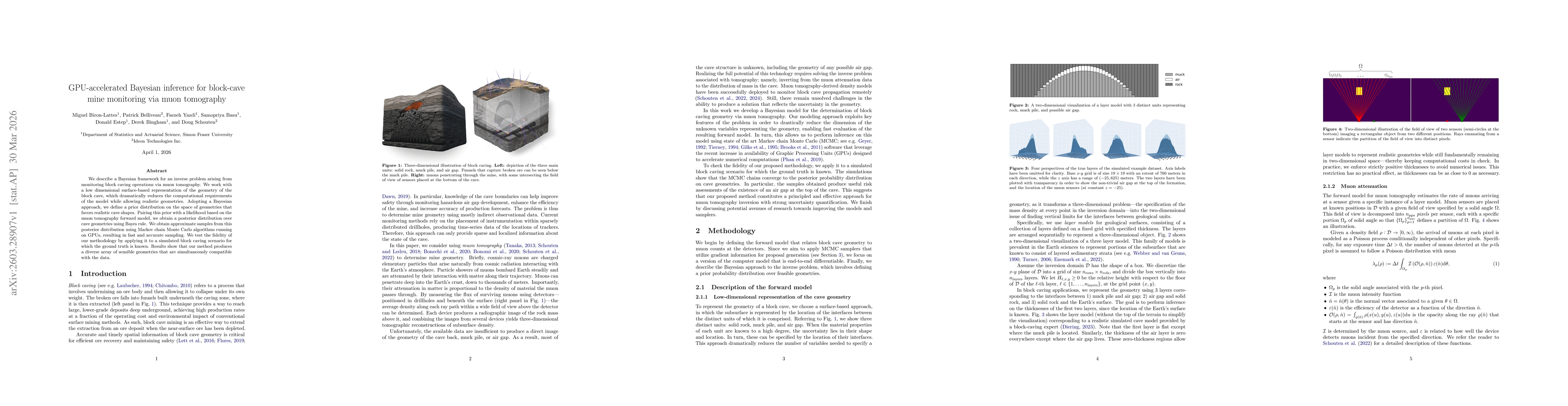 Thumbnail for GPU-accelerated Bayesian inference for block-cave mine monitoring via muon tomography