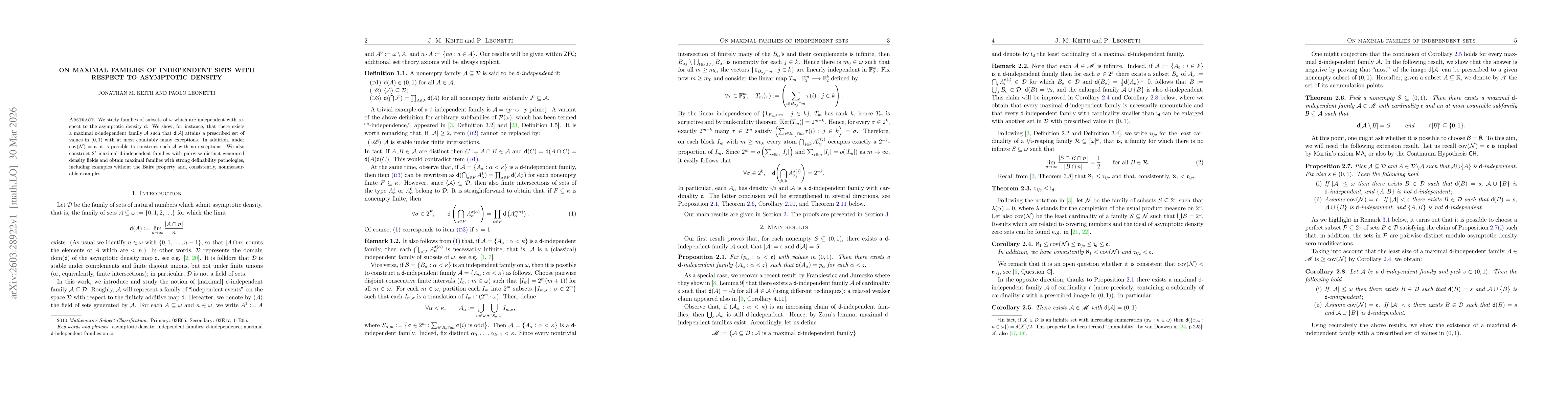 Thumbnail for On maximal families of independent sets with respect to asymptotic density
