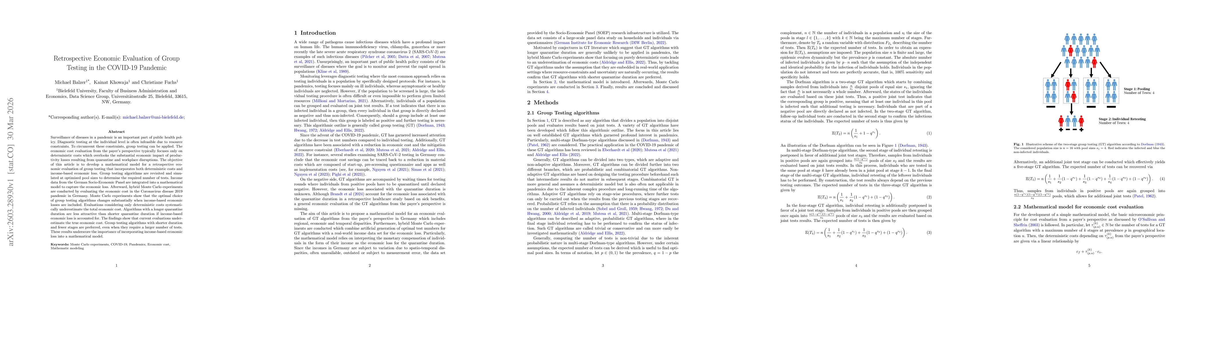 Thumbnail for Retrospective Economic Evaluation of Group Testing in the COVID-19 Pandemic