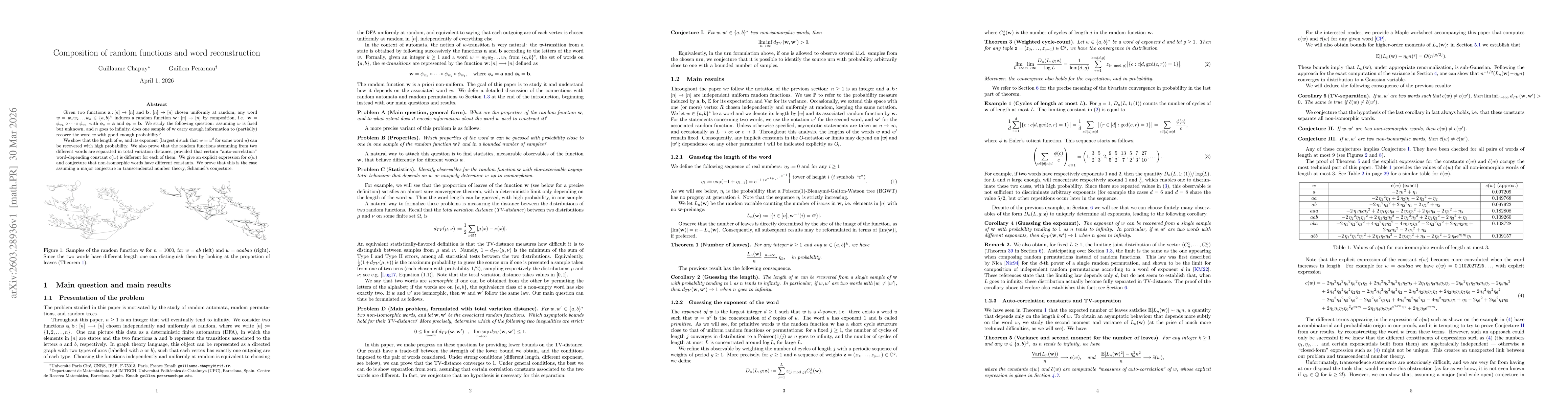Thumbnail for Composition of random functions and word reconstruction