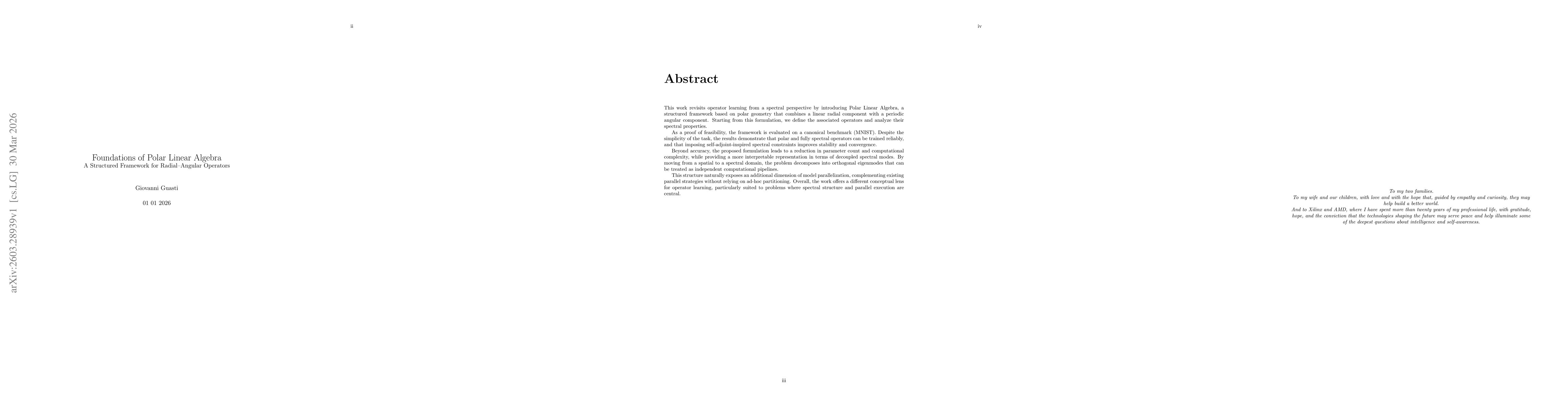 Thumbnail for Foundations of Polar Linear Algebra