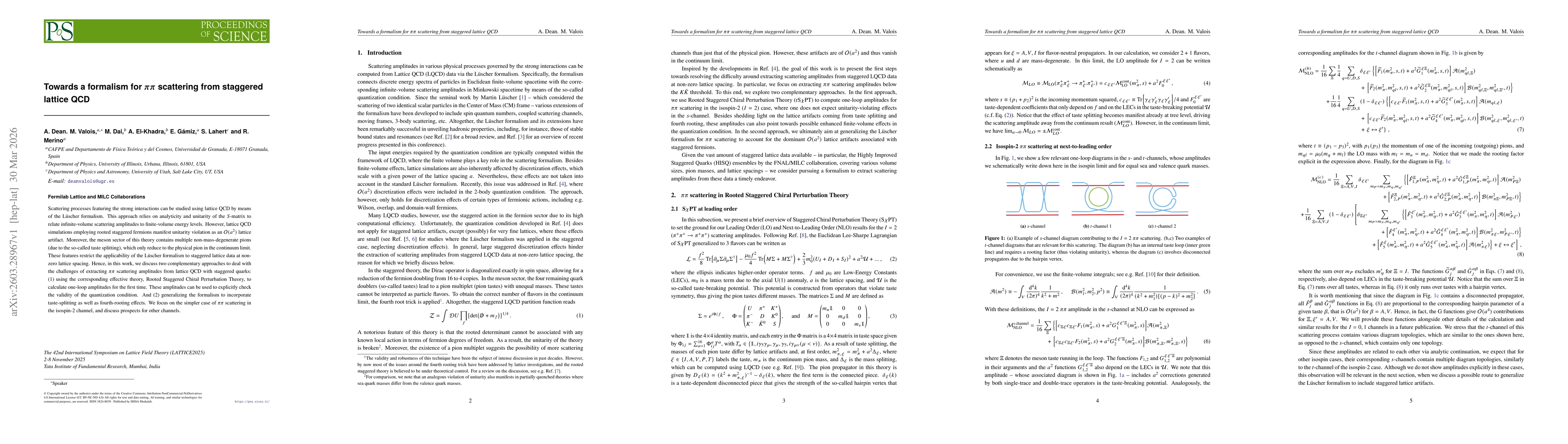 Thumbnail for Towards a formalism for $ππ$ scattering from staggered lattice QCD