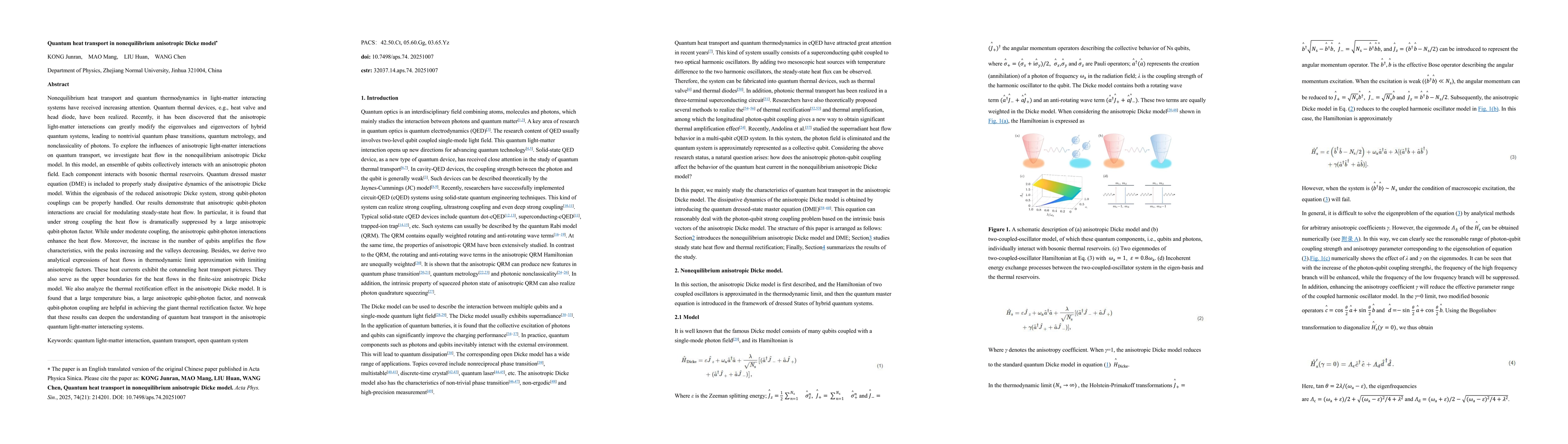 Thumbnail for Quantum heat transport in nonequilibrium anisotropic Dicke model