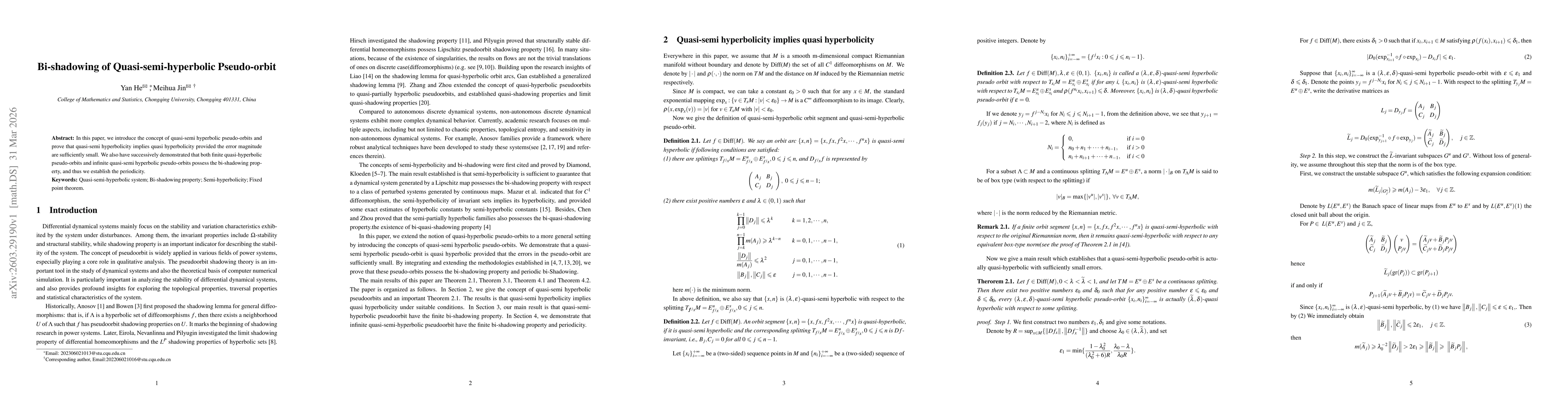 Thumbnail for Bi-shadowing of Quasi-semi-hyperbolic Pseudo-orbit