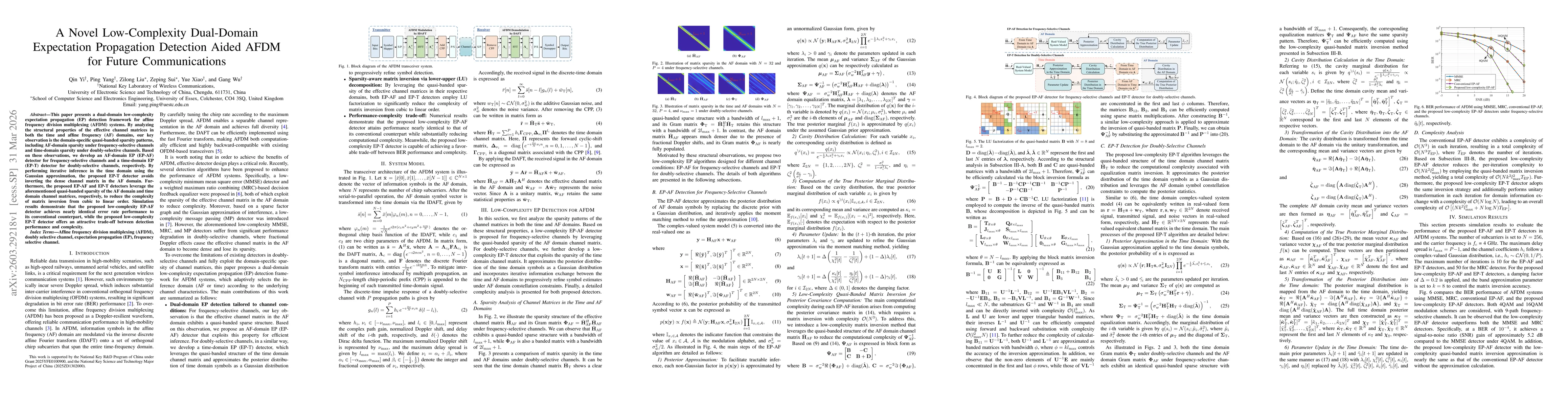 Thumbnail for A Novel Low-Complexity Dual-Domain Expectation Propagation Detection Aided AFDM for Future Communications
