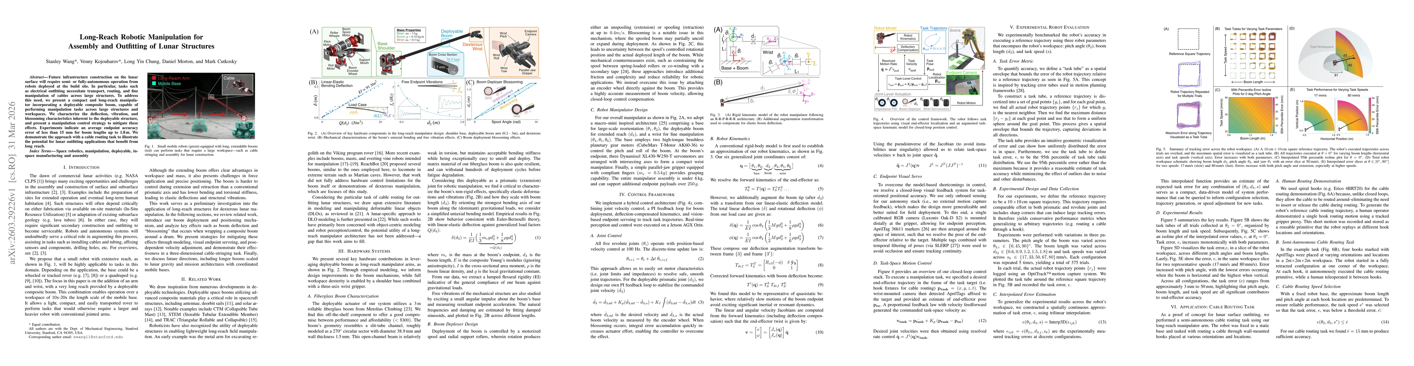 Thumbnail for Long-Reach Robotic Manipulation for Assembly and Outfitting of Lunar Structures