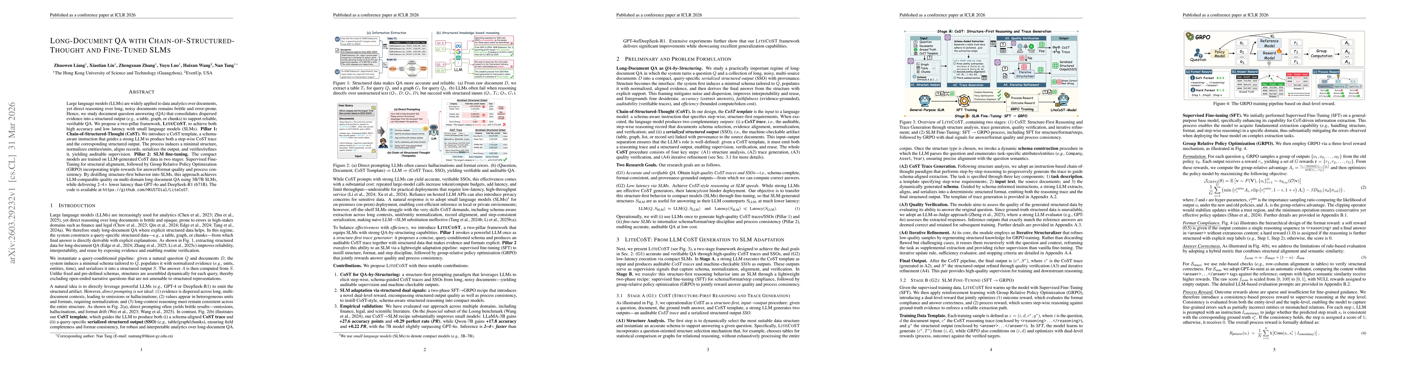 Thumbnail for Long-Document QA with Chain-of-Structured-Thought and Fine-Tuned SLMs