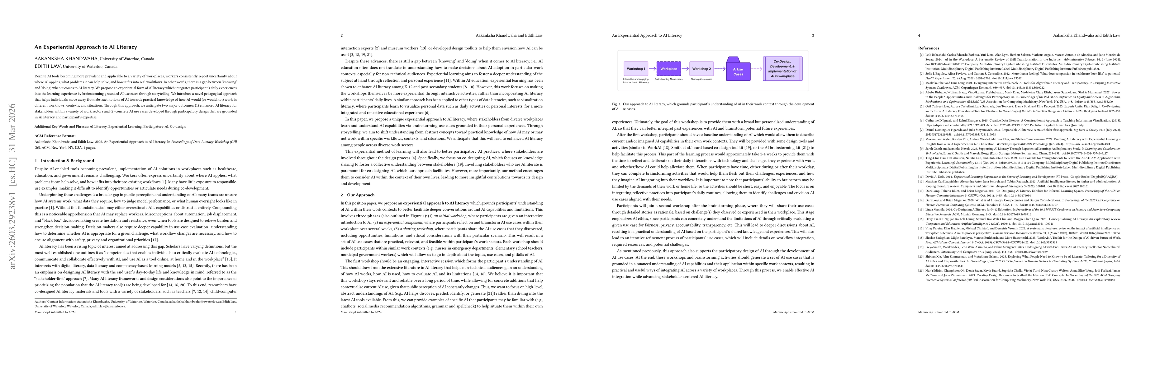 Thumbnail for An Experiential Approach to AI Literacy