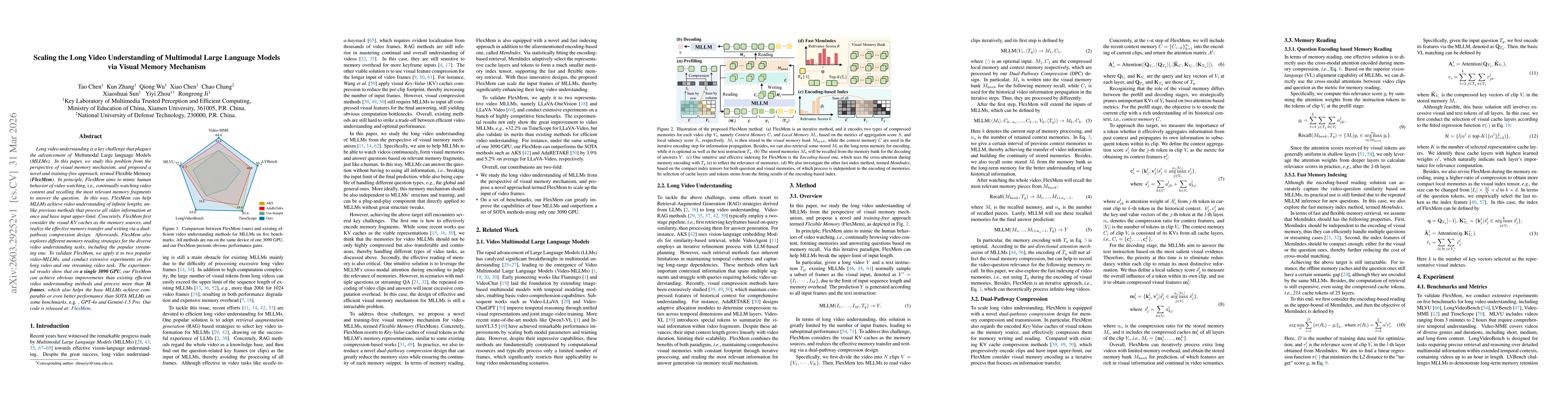 Thumbnail for Scaling the Long Video Understanding of Multimodal Large Language Models via Visual Memory Mechanism