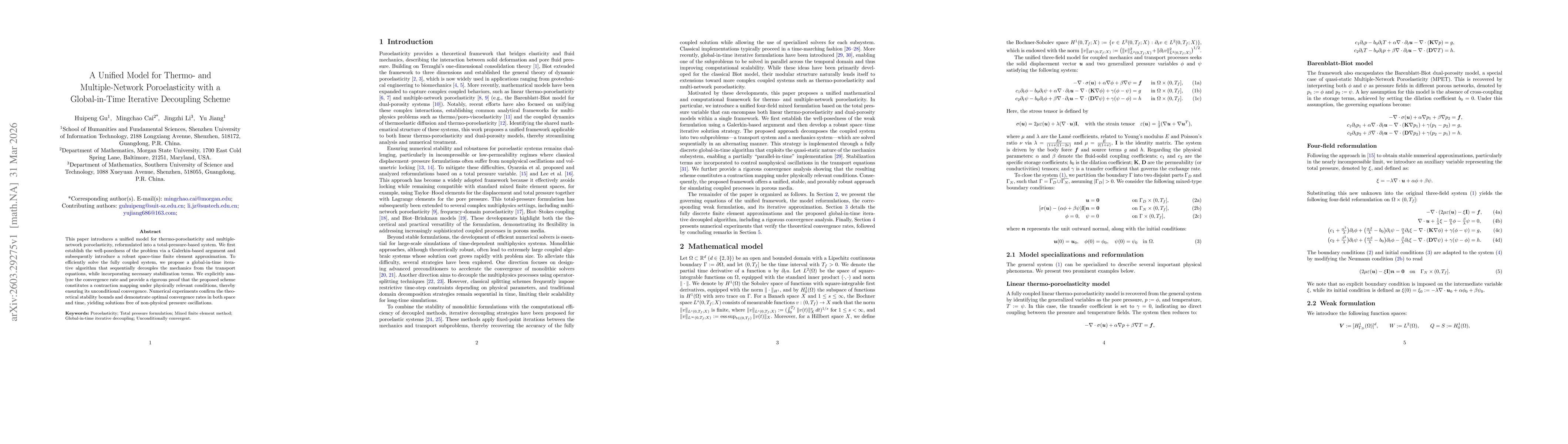 Thumbnail for A Unified Model for Thermo- and Multiple-Network Poroelasticity with a Global-in-Time Iterative Decoupling Scheme